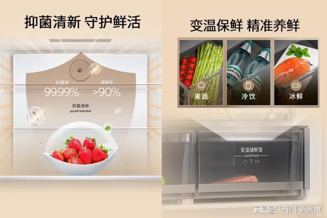 京东发无界平嵌法式多门冰箱晶耀自在嵌入净享鲜活：西门子家电携(图3)